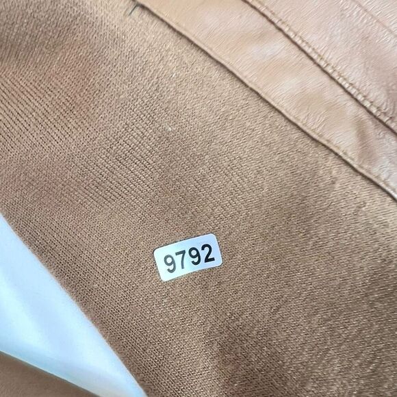 Marc New York Andrew Marc Jacket Womens Small Brown Solid Leather Moto Jacket - Picture 11 of 11